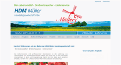 Desktop Screenshot of hdm-mueller.com